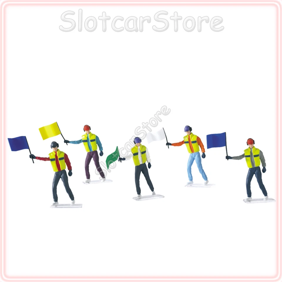 Carrera 21115 Streckenposten (Marshals) 5 Figuren Slotcar 1:32 (auch 1:24 1:43)
