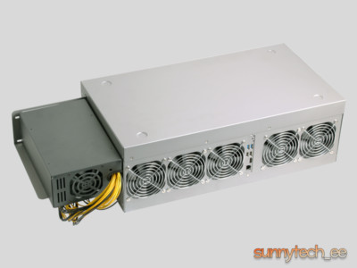 9x Manli NVIDIA P106-90 6GB GPU Crypto Mining RIG 1600W PSU