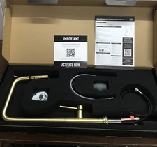 VIGO Parsons Single Handle Pull-Down Sprayer Kitchen Faucet and Soap Dispenser