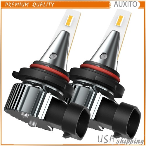 2x 9005 9145 9140 H10 LED Fog Light 4500K Super Yellow 26000LM