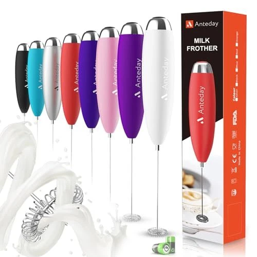 Milk Frother, Electric Whisk, Matcha Whisk, Upgraded Matcha Whisk Drink White
