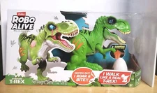 ZURU Robo Alive ATTACKING T-REX Robotic Dinosaur Pet Glow In Dark SLIME EGG 2019