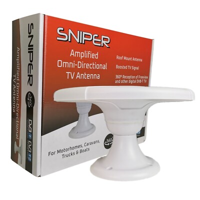 SNIPER Roof Mount DVB-T Digital TV Antenna for motorhomes, caravans and boats