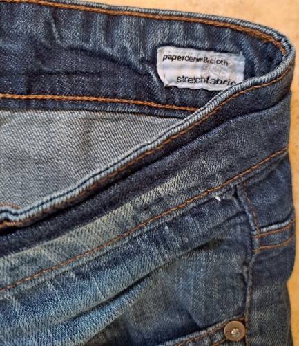 Pd & C Paper Denim & Cloth Men's Jeans Size 32 x 30 Actual 34 x 30 Blue Denim - Picture 5 of 6