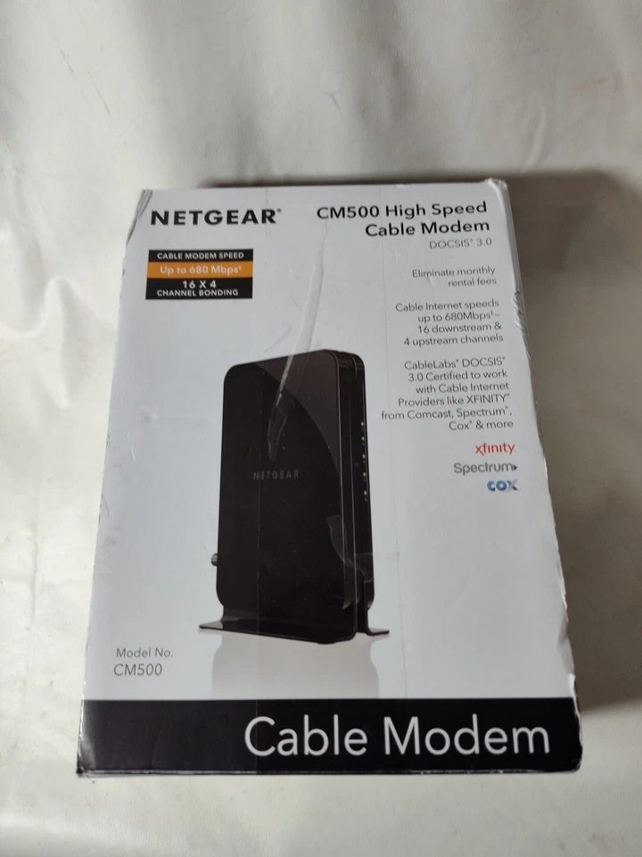 Netgear Model CM500 High Speed Cable Modem Speed Up to 680 Mbps - Image 2 of 4