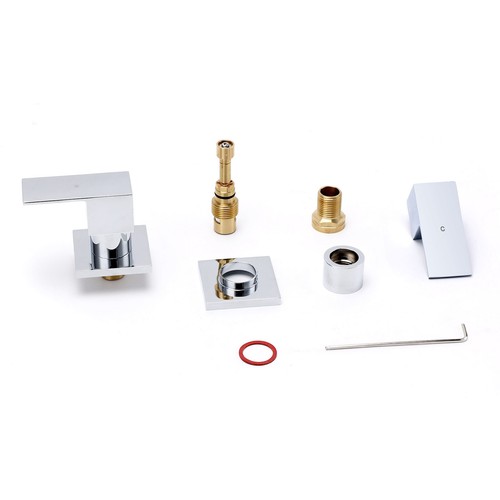 WELS Square 8/9/10'' Rain Shower Head / Wall Arm / Mixer / Hot Cold Tap Chrome - Picture 14 of 28