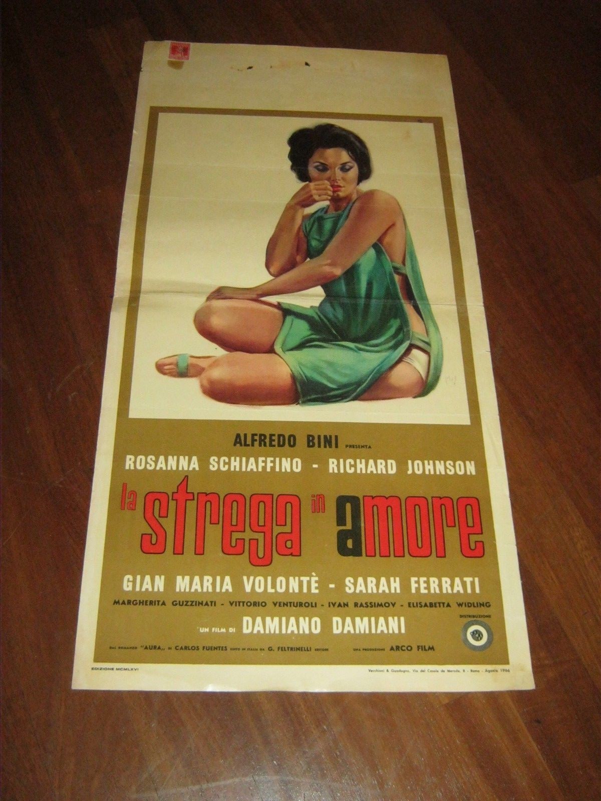 Locandina originale film La strega (1956) - Regia di André Michel