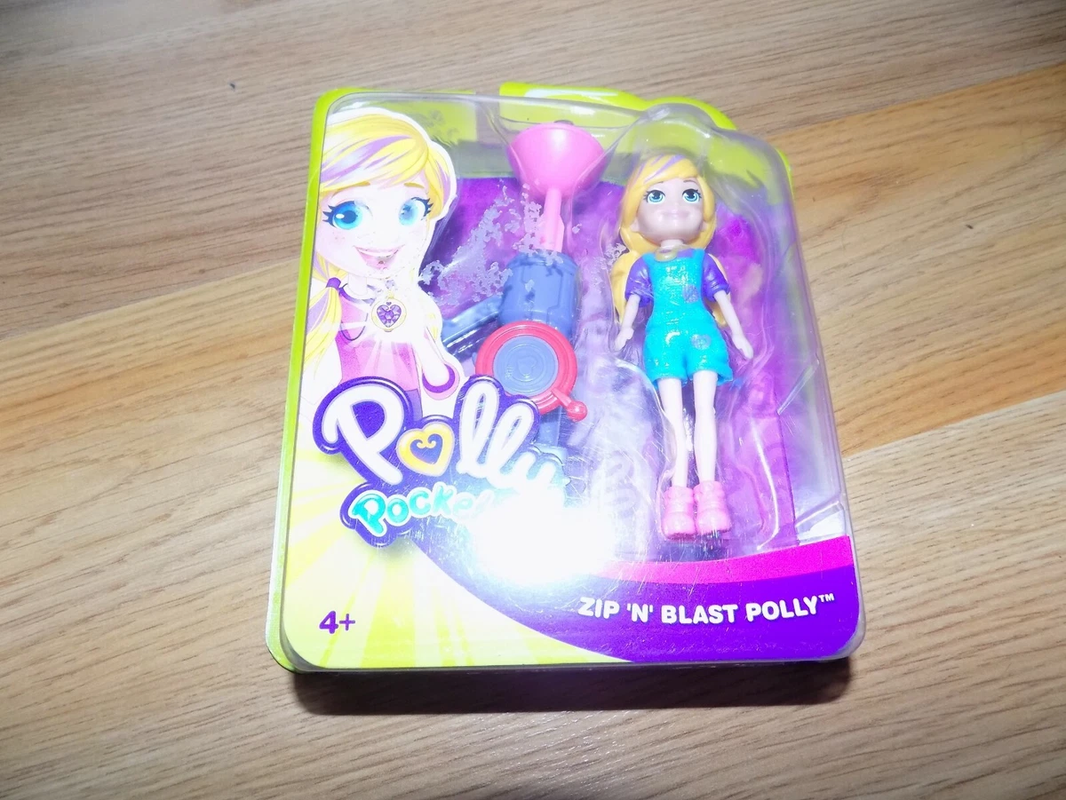 2018 Mattel Polly Pocket Zip N Blast Polly Mini Doll Figure New