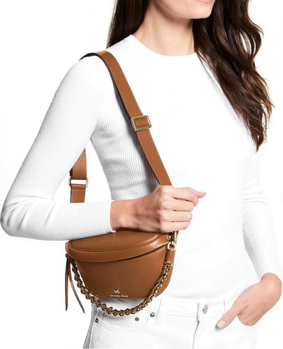 Michael Kors Women's Bag Slater XS Sling Pack Messenger Leather Lugagge New - Picture 9 of 17