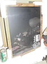 SEALED RUSTIC WOOD FRAMED BLACK MAGNETIC CHALK BOARD HOME OFFICE DRAWING WRITING