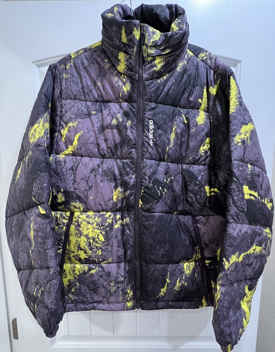 Adidas Originals Adventure Puffer Jacket Mens Size Medium Purple