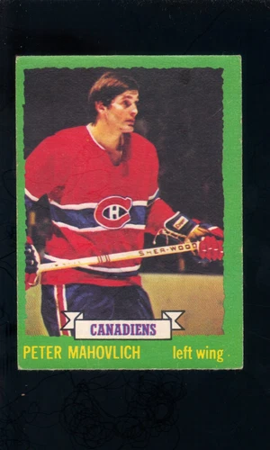1973-74 O-PEE-CHEE HOCKEY CARD PETER MAHOVLICH #164 EX-EX/MT CANADIENS