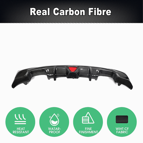 For BMW F22 M-SPORT M235i M240i 14-19 Real Carbon Fiber Rear Bumper Diffuser Lip - Picture 7 of 17