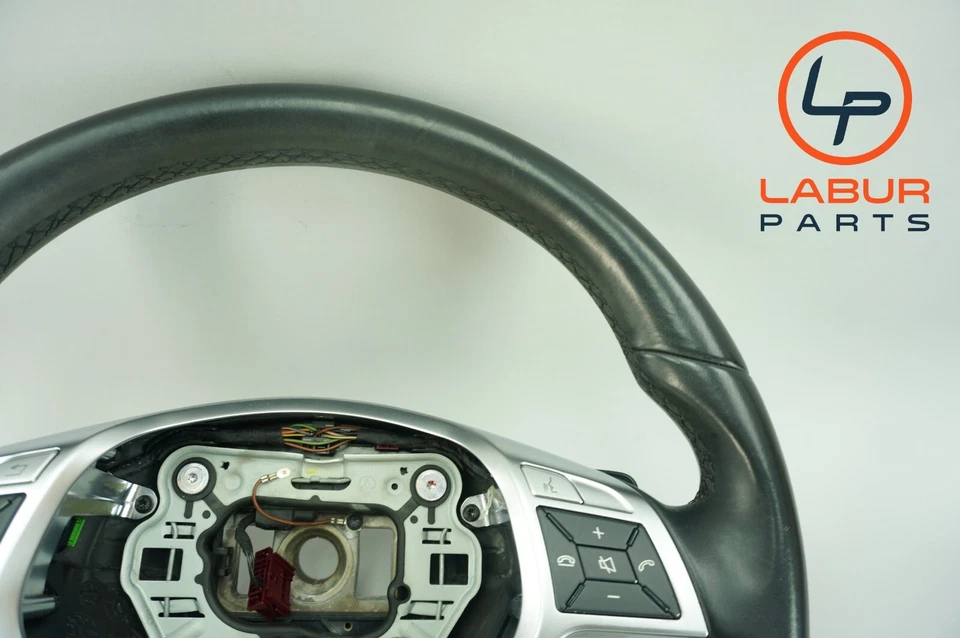 R172 12-16 Mercedes SLK Class Steering Wheel w/ Paddle Shifters Black Z5952 - Image 4 of 4