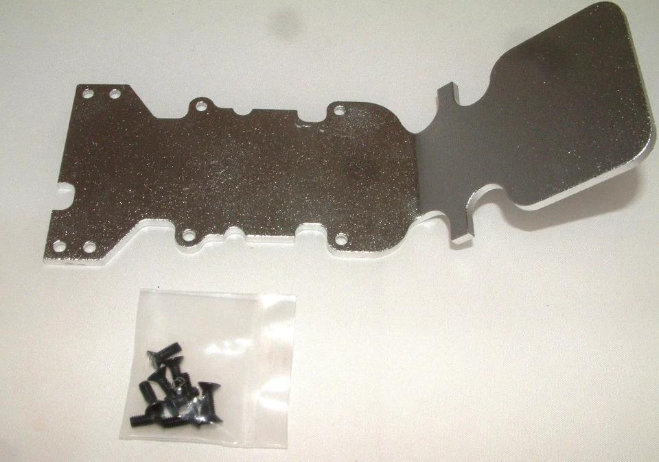 T-MAXX .15 2.5  E-MAXX REAR GPM SILVER ALUMINUM SKID PLATE  SET  TMX1331R - Image 2 of 2