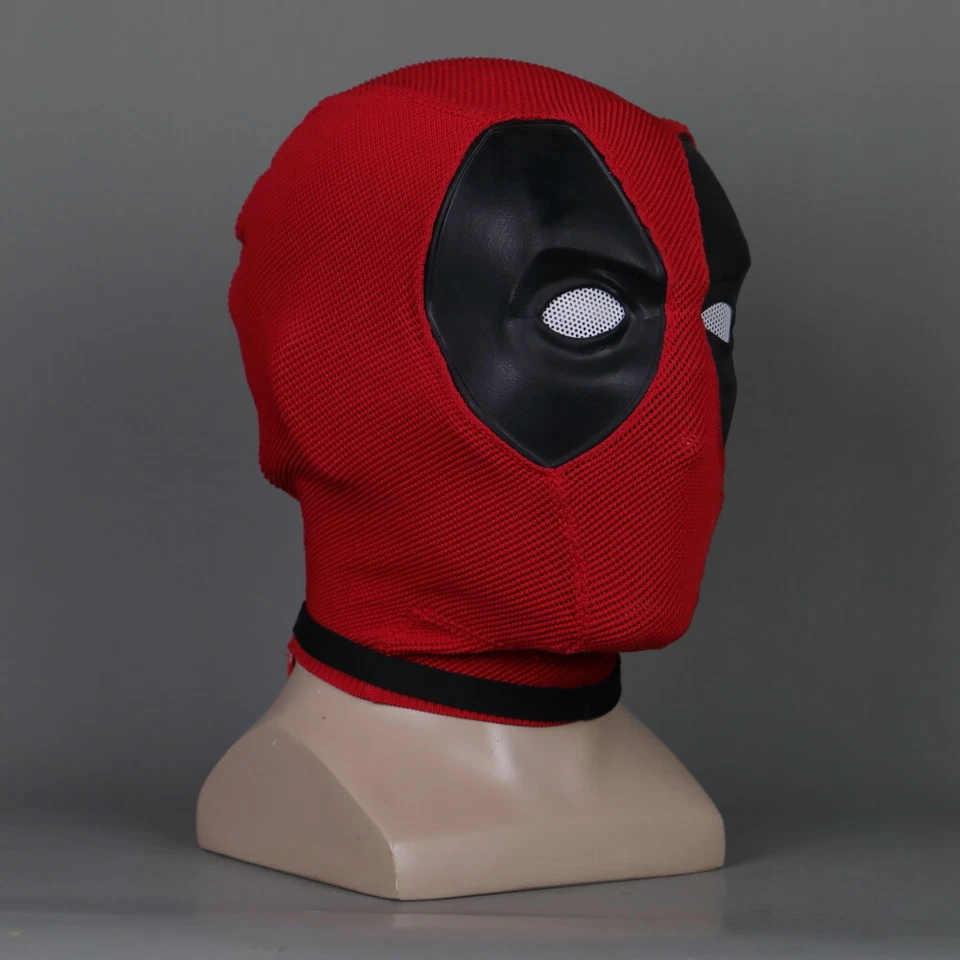 Cosplay Deluxe Deadpool Full Face Mask Breathable knitted Helmet Halloween Prop - Image 2 of 4