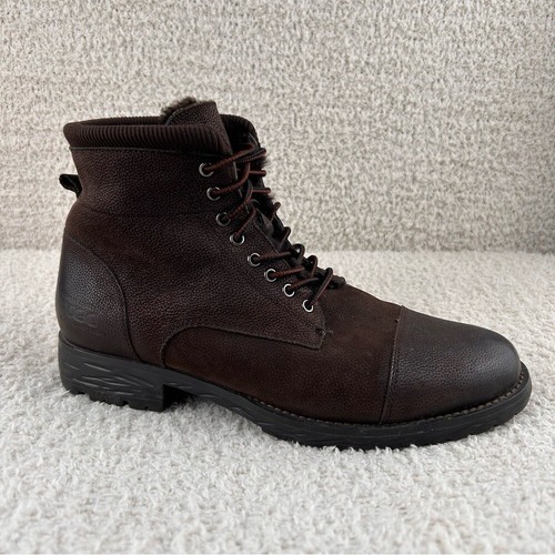 Stivali Ugg donna 9 marroni OzWear pelle di mucca foderati pelle di pecora escursionismo all'aperto