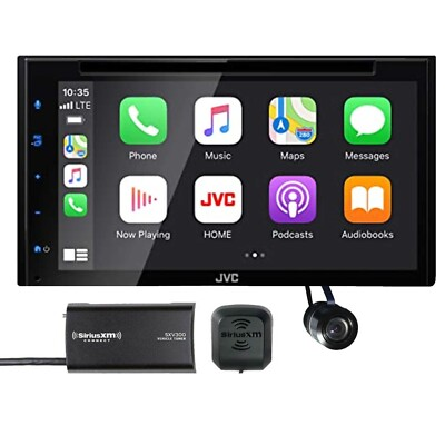 #ad #ad JVC KWV66BT DVD CD Receiver SiriusXM Tuner Bullet Style backup Camera $339.99