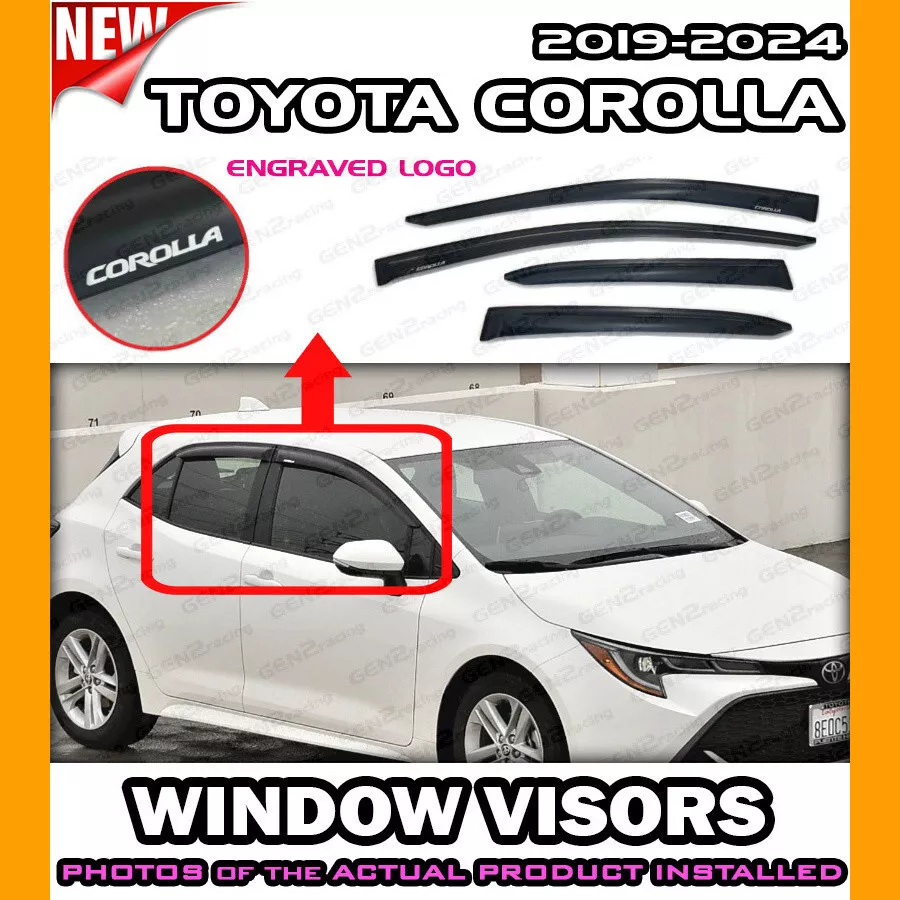 Corolla hatchback window visors deals