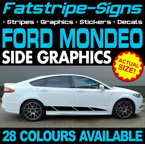 to fit FORD MONDEO GRAPHICS STRIPES STICKERS DECALS CAR VINYL TITANIUM ZETEC ST - 第 1/2 張圖片