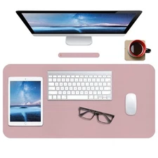 Leather Mouse PadExtended Desk Pad for Keyboard and Mouse Non-Slip Study Desk...
