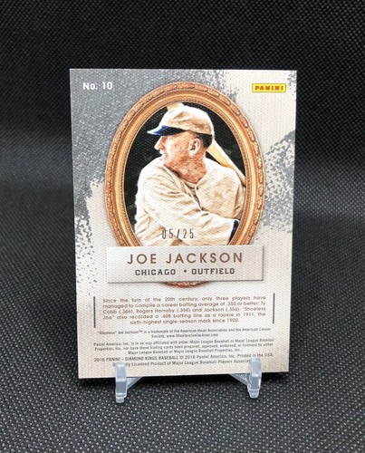 2015 Diamond Kings SHOELESS Joe Jackson /25 ARTIST’S PROOF & JERSEY MATCH # SSP - Picture 9 of 18