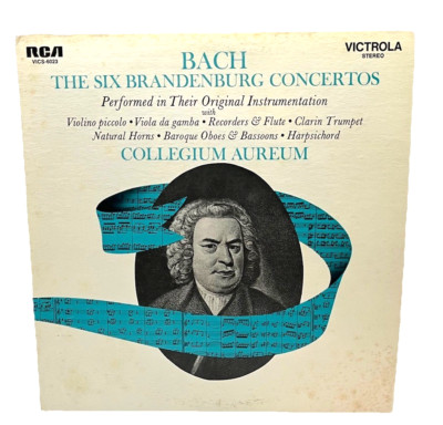 Bach: The Six Brandenburg Concertos 2 LP Vinyl Set ~Gatefold~RCA VICS-6023