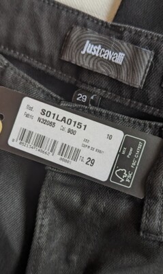 Just Cavalli Jeans distressed coated 29 - Super Slim Fit, Made in Italy UVP 698£