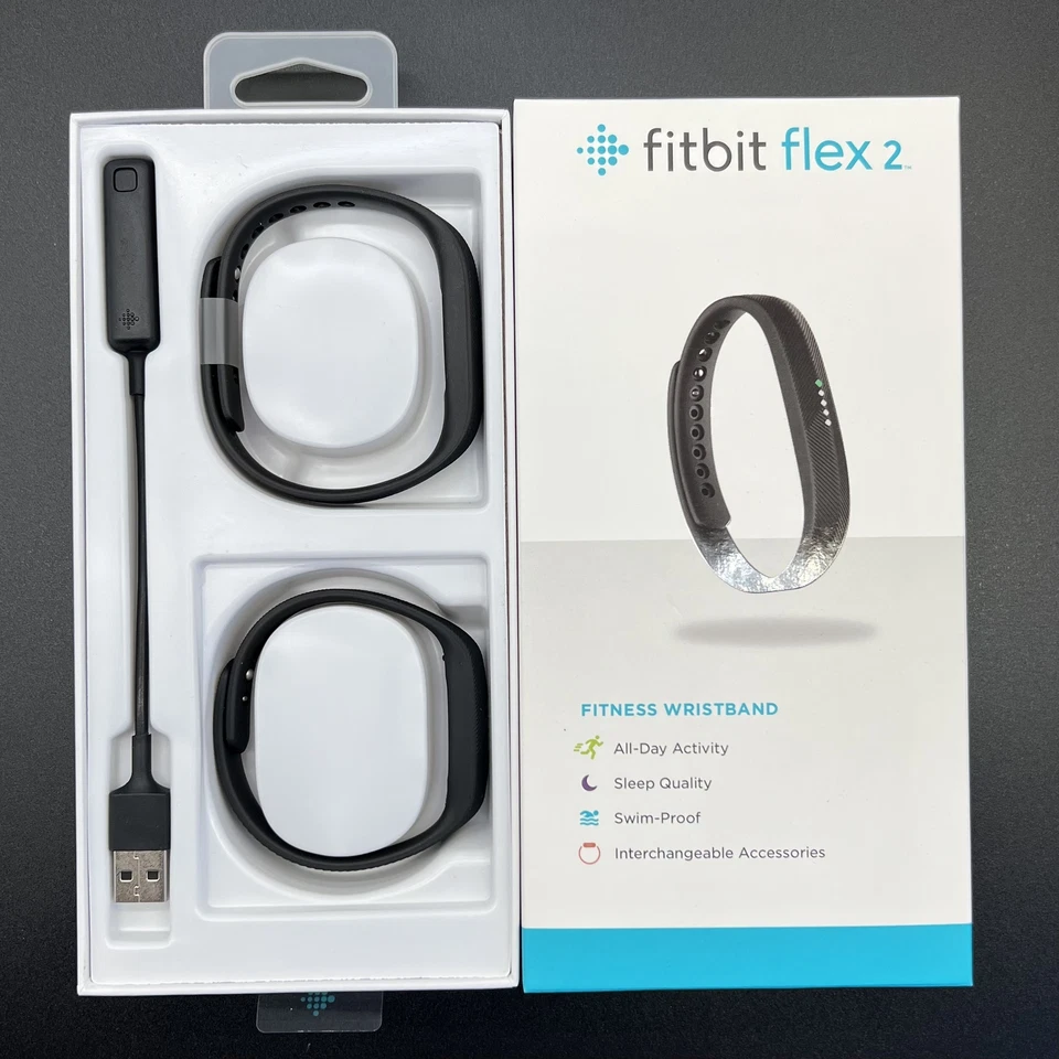 Fitbit Flex 2 Health Activity Sleep Tracker Sports S & L Band Bluetooth US NEW  - Image 2 of 4