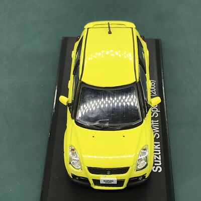 Mini Car Suzuki Swift Sport 2005 Yellow 1/43 Scale Box Display