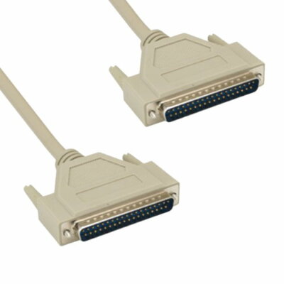 KNTK 3' DB37 to DB37 Cable 28AWG Serial RS449 37Pin Male to Male Connector Cord