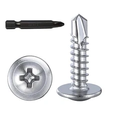 Screws （300pcs）#8×3/4” for Sheet Metal Self-Tapping Screws 410 Stainless Stee...