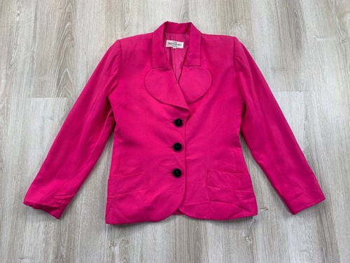 Womens vintage blazer Yves Saint Laurent Size 40 Color Pink - Picture 2 of 16