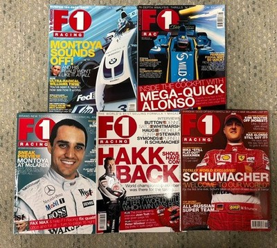5 Copies Of F1 Racing Magazine 2004 In Excellent Condition Schumacher