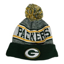 Green Bay Packers NFL New Era Cuffed Pom Knit Beanie One Size