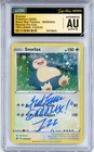 CGC Authentic Auto 10 Signed Ted Lewis Snorlax SWSH032 Black Star Promo Holo