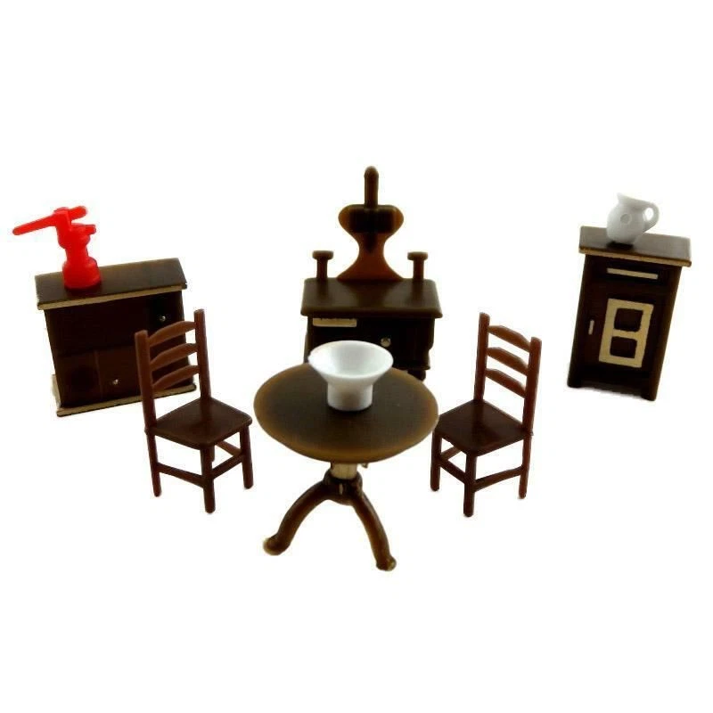 Set 33 Pezzi Di Stoviglie In Miniatura Per Casa Delle Bambole, Plastica, Accessori Fai Da Te Per Cucina E Giardino