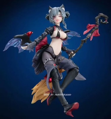 CiYuanJuXiang Apprentice Witch Hoshikawa Neco Black Hair  Action Figure In Stock