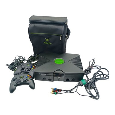 Original Xbox Console Bundle 2 Controllers 3 Games Carry Case Tested Working