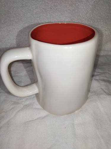 Rae Dunn by Artisian “SUMMER” Red Inside Coffee Mug Cup Excellent Condition - Picture 3 of 5
