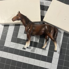 VTG Lefton Porcelain Horse Figurine Brown Equine Japan Stud Colt Looking Left