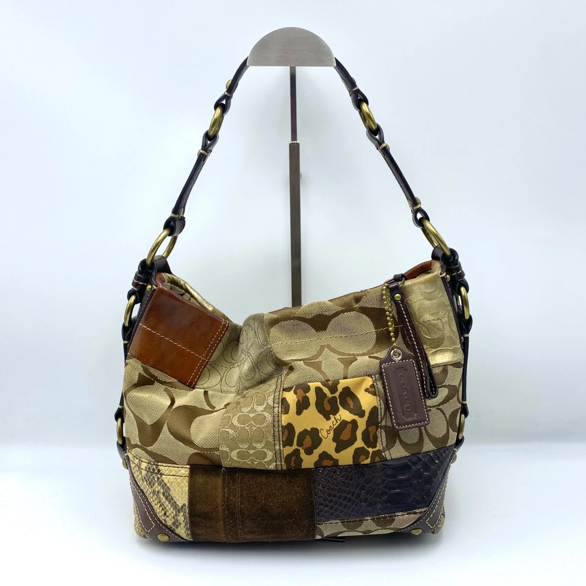 Coach Patchwork Animal Print Medium Bags & Handbags for Women for