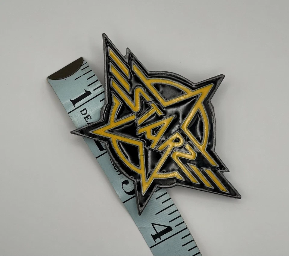 DE COLECCIÓN 1976 STARZ HARD ROCK BANDA CAPITOL RECORDS CELEBRIDAD CINTURÓN HEBILLA SÚPER RARO Foto 3 de 3