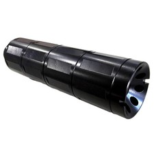 Linear Compensator Black 1/2x28 Thread Adapter .45 ACP 9mm Muzzle Brake 4.8"