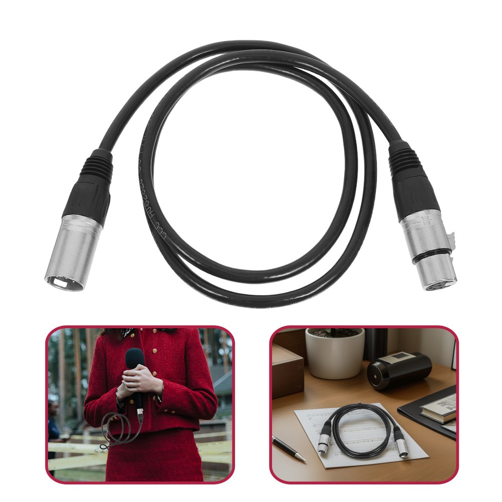 Mikrofonkabel Stecker auf Buchse: 7-poliges symmetrisches XLR-Kabel, 1 m/3,28