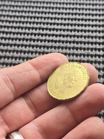 Sonic Hedgehog Welcome To Sega World Ride Coin Token Rare Promo GENESIS SATURN