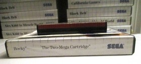 Sega Master System ROCKY w/Cartridge, Instructions & Box (CIB)