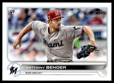 2022 Topps Anthony Bender Rookie Miami Marlins #160