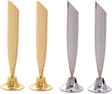 4Pcs Desktop Pen Holder - Metal Swivel Stand with Single Pen Display