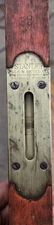 Antique Stanley Rule & Level Co 12" Wood & Brass Level No. 102. Pat 6.23.96